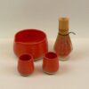 Ensemble Matcha: Bol, support à fouet, 2 tasses 0.6 dl