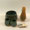 Ensemble Matcha: Bol, support à fouet, 2 tasses 0.6 dl