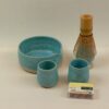 Ensemble Matcha: Bol, support à fouet, 2 tasses 0.6 dl